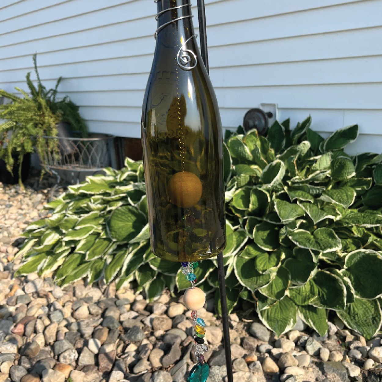 ON THE ROAD - Wine Bottle Wind Chime : August 14