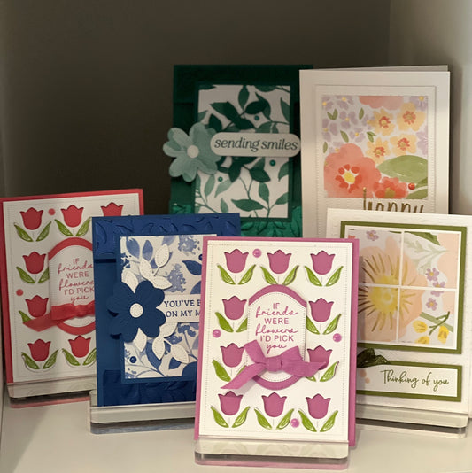 May Flowers Cards (Guest instructor, The Happy Stamper)  :  May 20