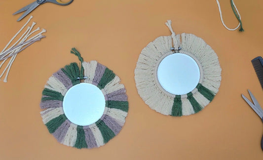 ON THE ROAD : Macrame Mirror July 22