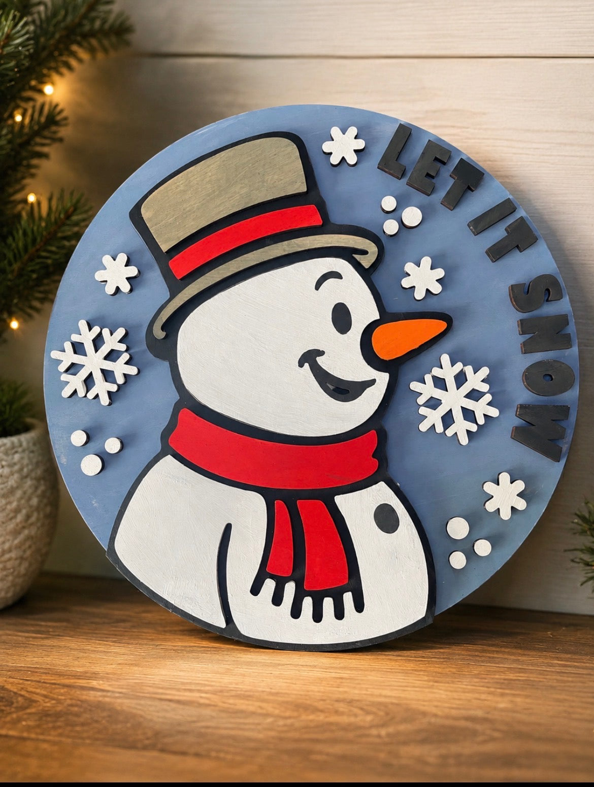 Christmas in July — Round Painted Signs  :  July 28