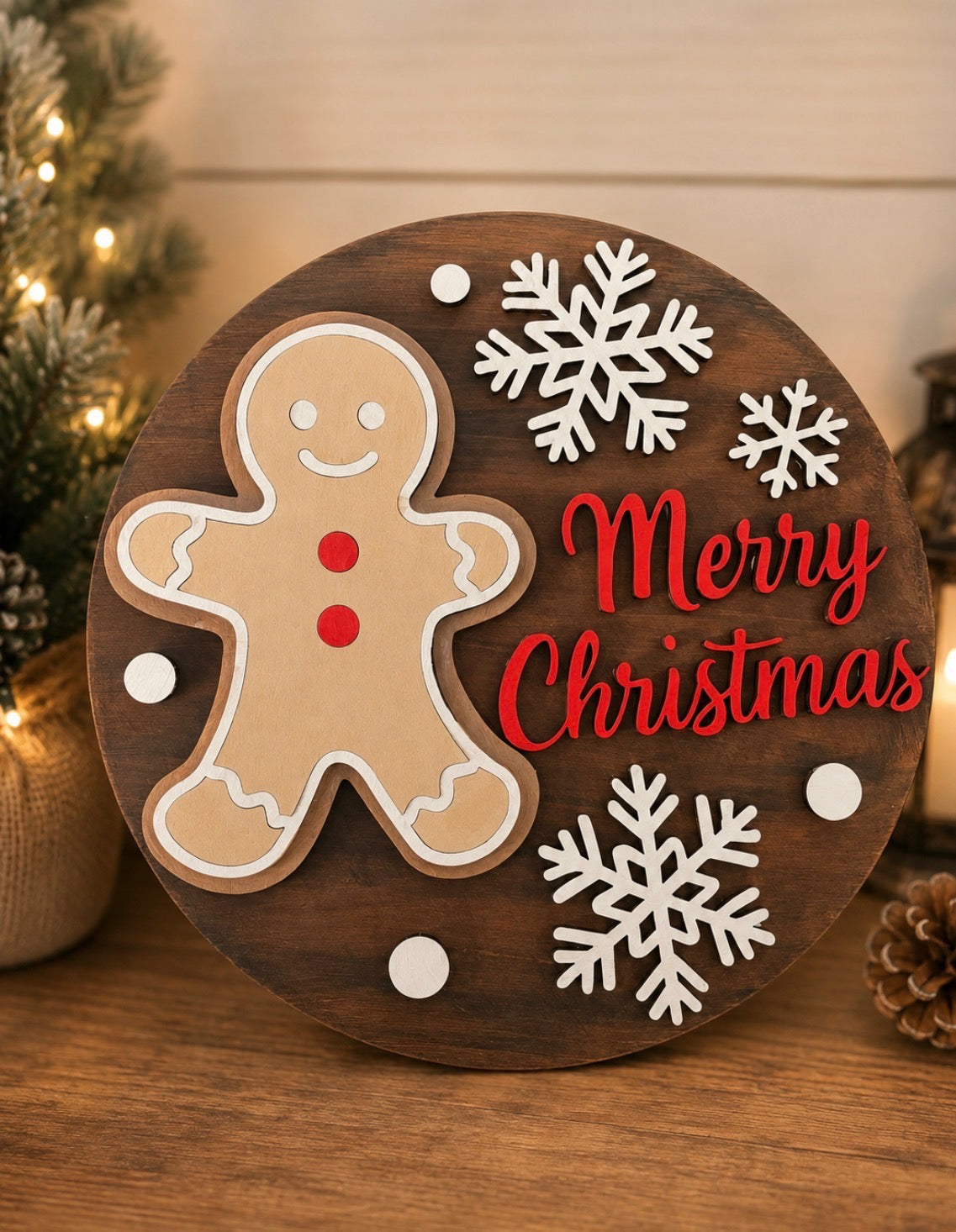 Christmas in July — Round Painted Signs  :  July 28