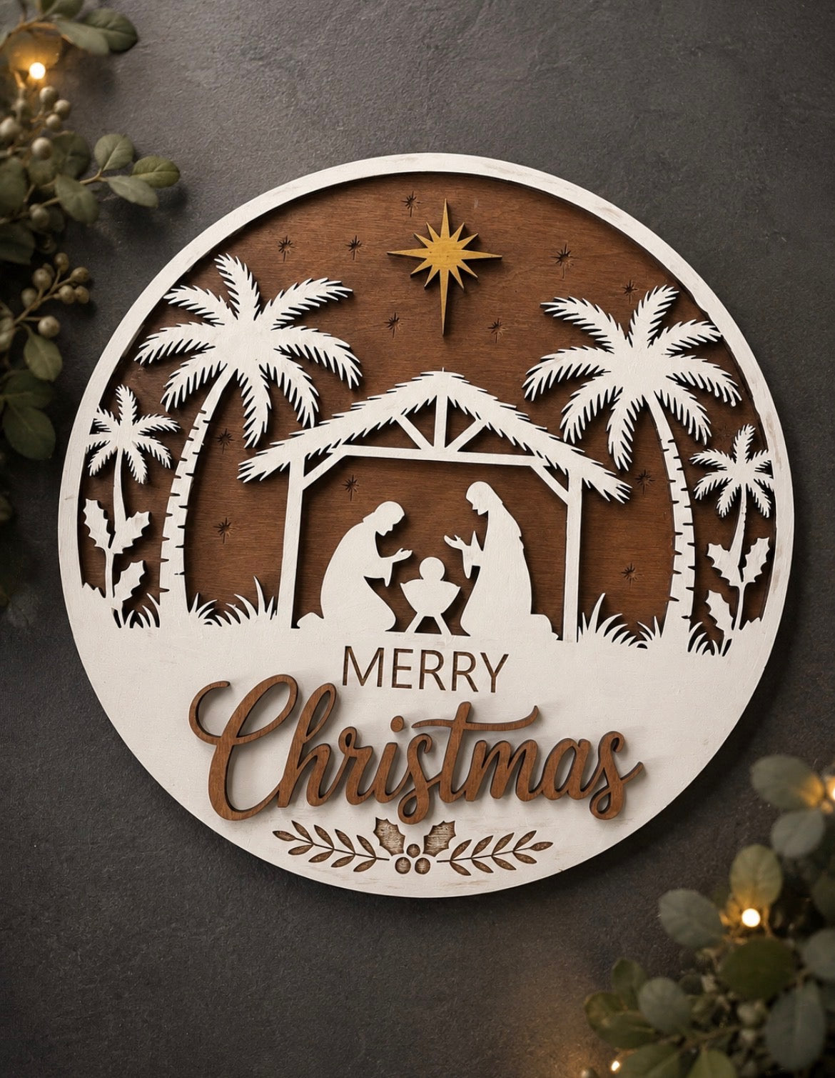 Christmas in July — Round Painted Signs  :  July 28