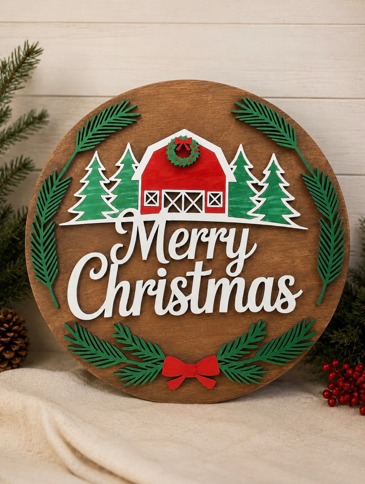 Christmas in July — Round Painted Signs  :  July 28