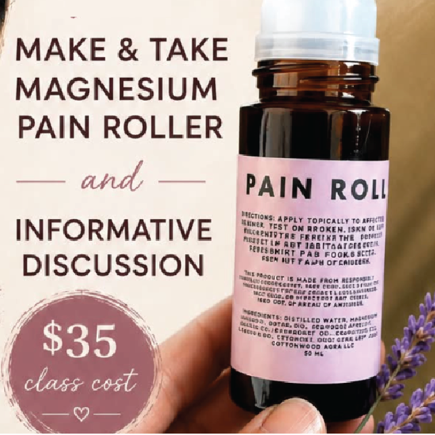 Magnesium Pain Roller (Guest Instructor, Becca Leider): September 8