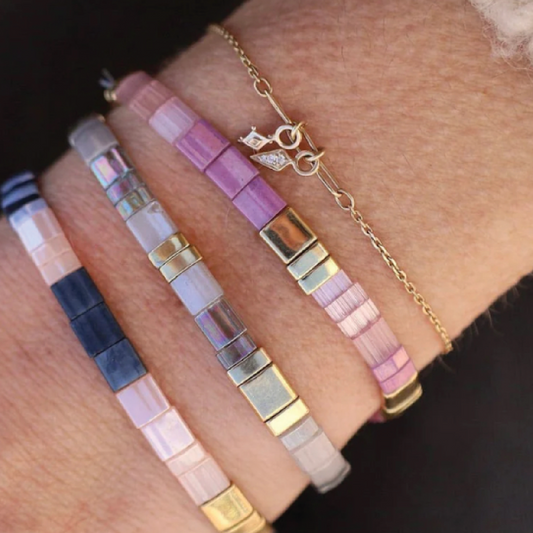 Set of 3 Tila Bracelets : September 2
