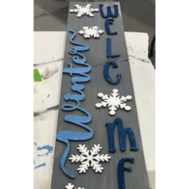 ON THE ROAD : Christmas Round Signs & Porch Leaner Painting : November 17