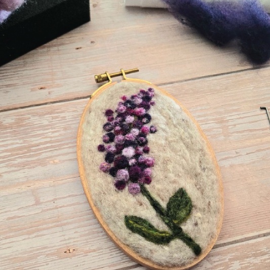 2D Felted Flower Picture  :  May 12